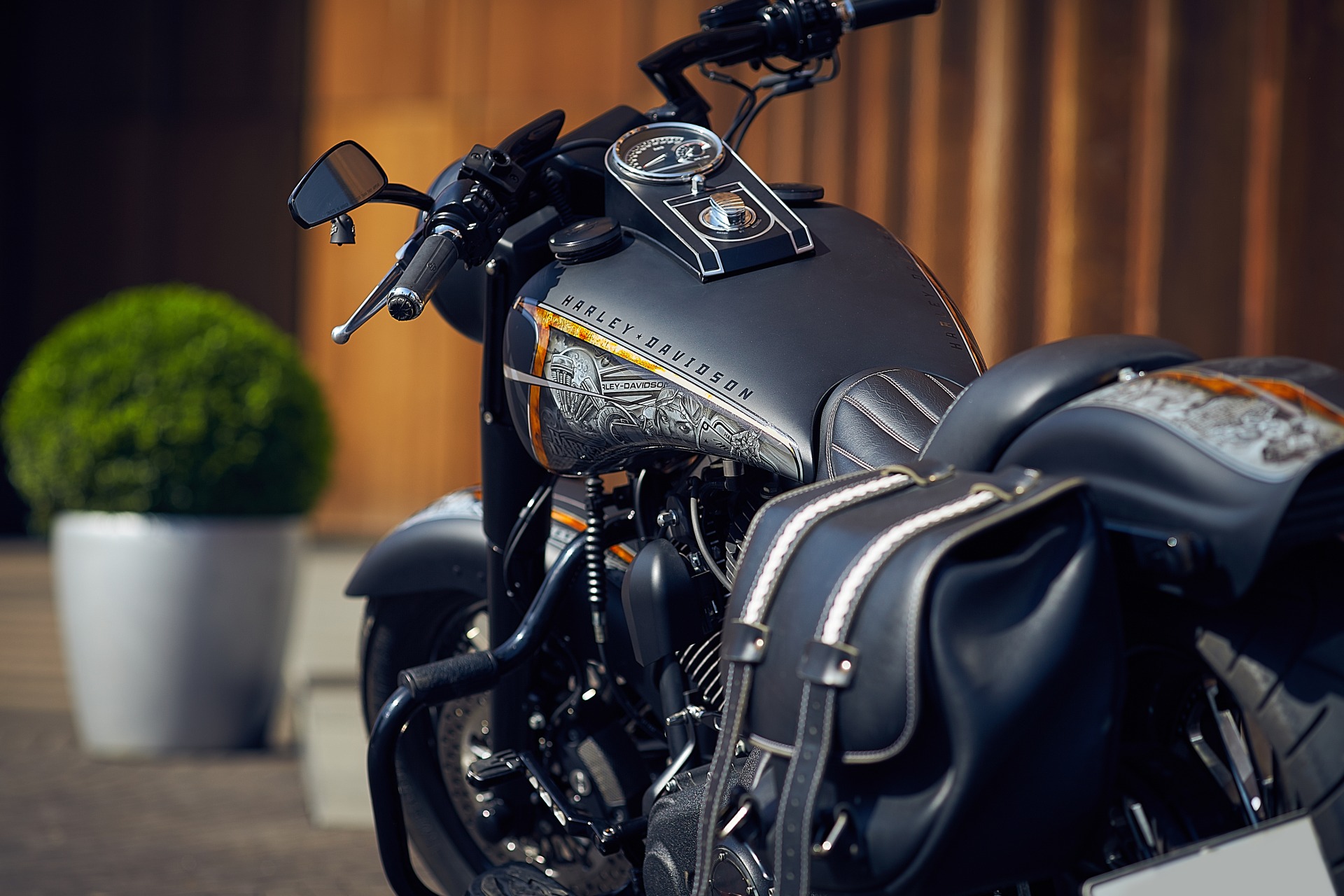 Harley Davidson фары на руле